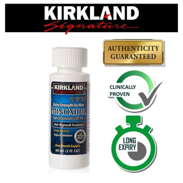 Hair Regrowth Solution with Kirkland Minoxidil 5% - Image 3