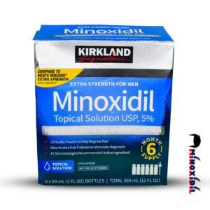 Hair Regrowth Solution with Kirkland Minoxidil 5%
