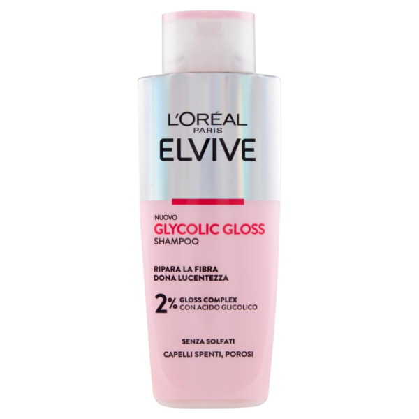L'oreal Elvive Glycolic Gloss Sulphate Free Shampoo for Dull & Porous Hair 200ml
