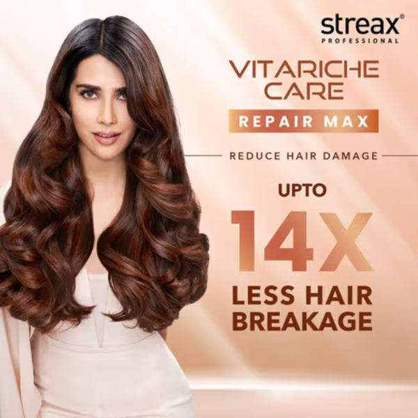 Streax Professional Vitariche Care Repair Max Shampoo For Women 300ml - Image 2