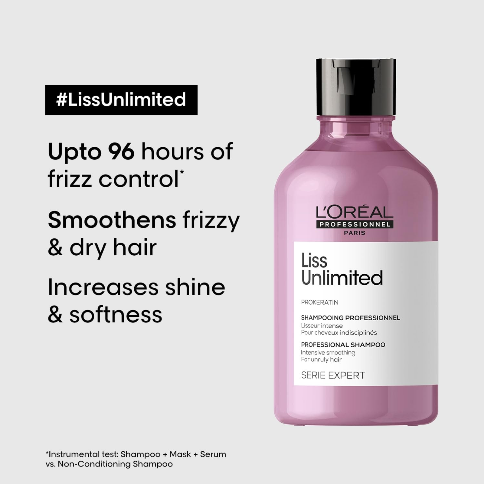 L'Oreal Paris Serie Expert Liss Unlimited Smoothing Shampoo 300ml - Image 2