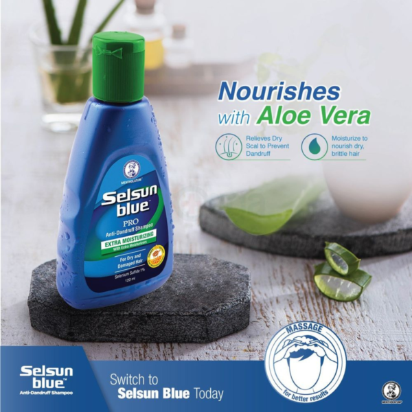 Selsun Blue Extra Moisturizing Treatment Shampoo 200ml - Image 3