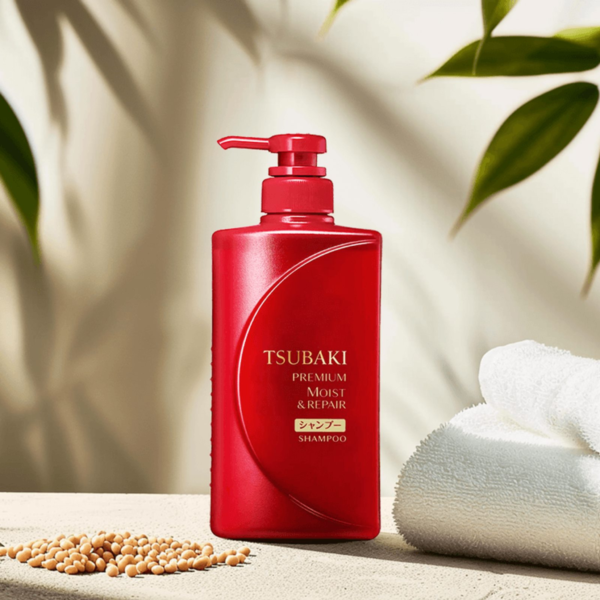 Shiseido Tsubaki Premium Moist & Repair Shampoo 490ml - Image 4