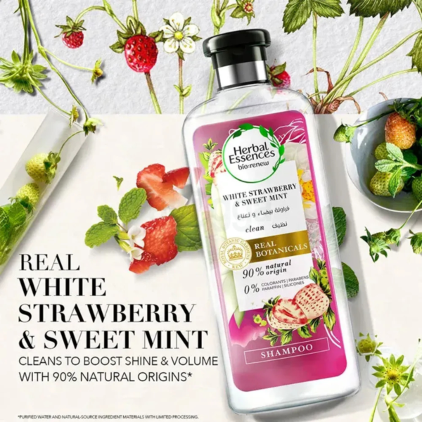 Herbal Essences White Strawberry & Sweet Mint shampoo 400ml - Image 2