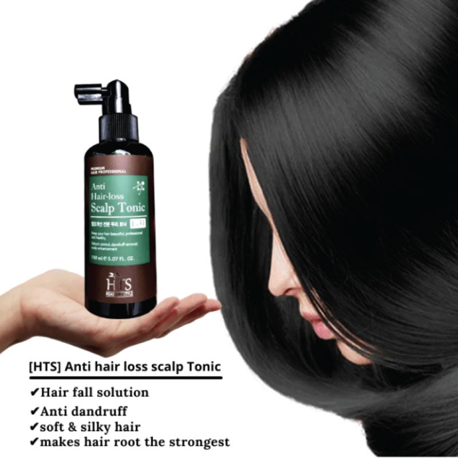 HTS Anti Hair-Loss Scalp Tonic 150ml - Image 3