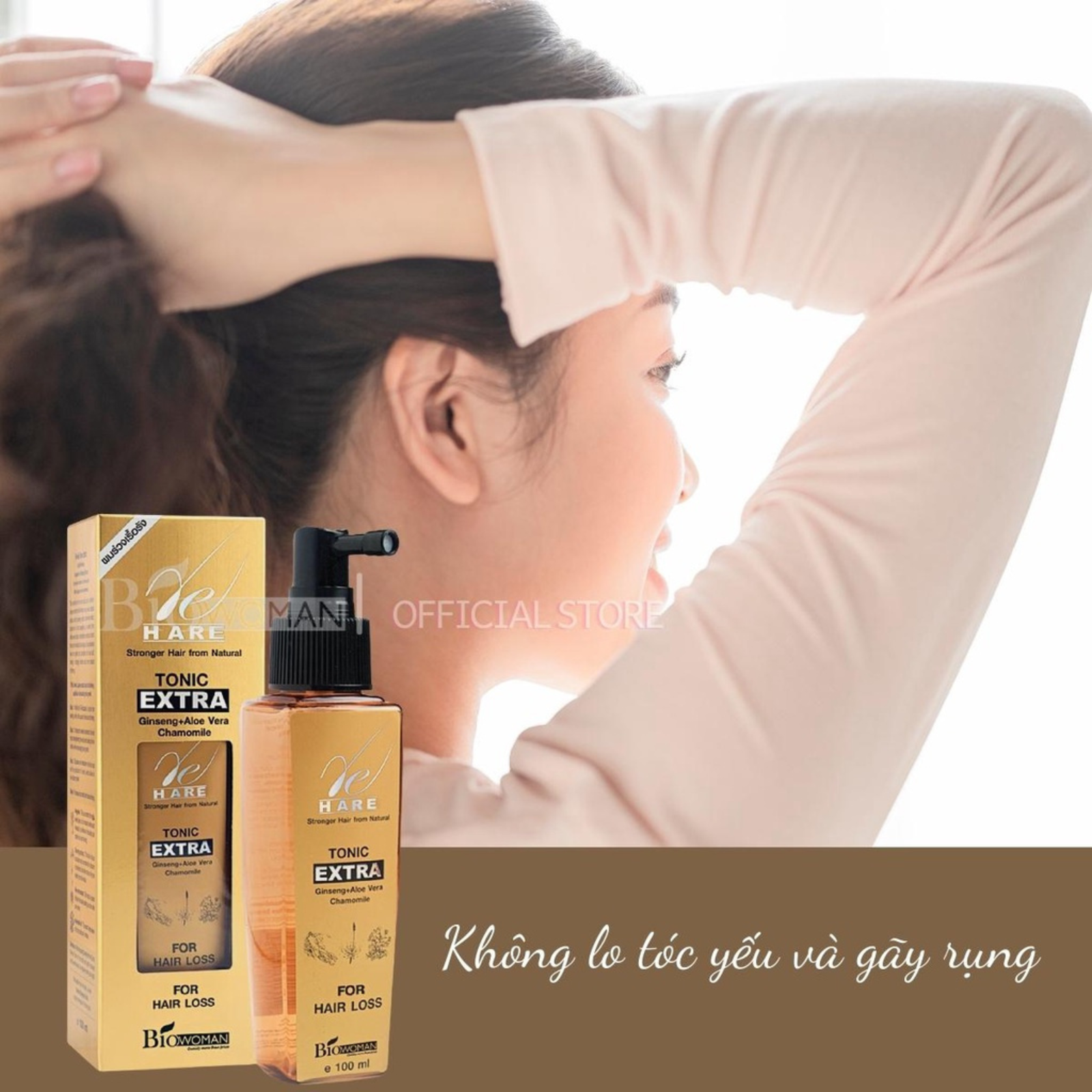 Biowoman Hare Tonic Extra for Hair Loss 100ml - Image 2