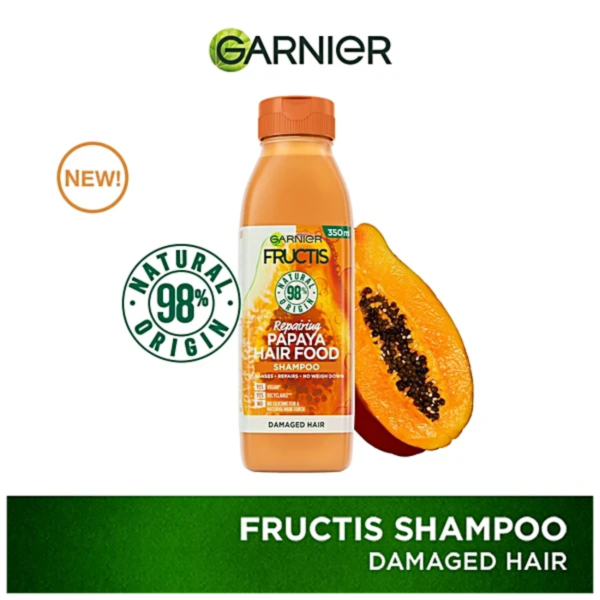 Garnier Ultimate Blends Repairing Hair Food Papaya Shampoo For Damaged Hair 350ml - Image 3