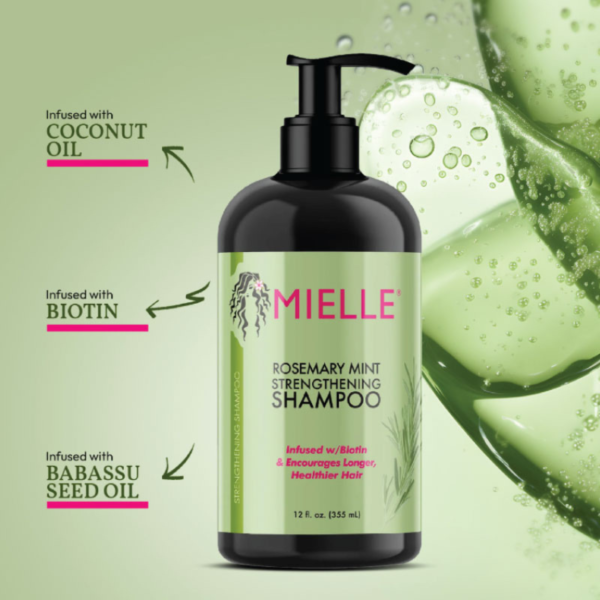 Mielle Rosemary Mint Strengthening Shampoo 355ml - Image 3