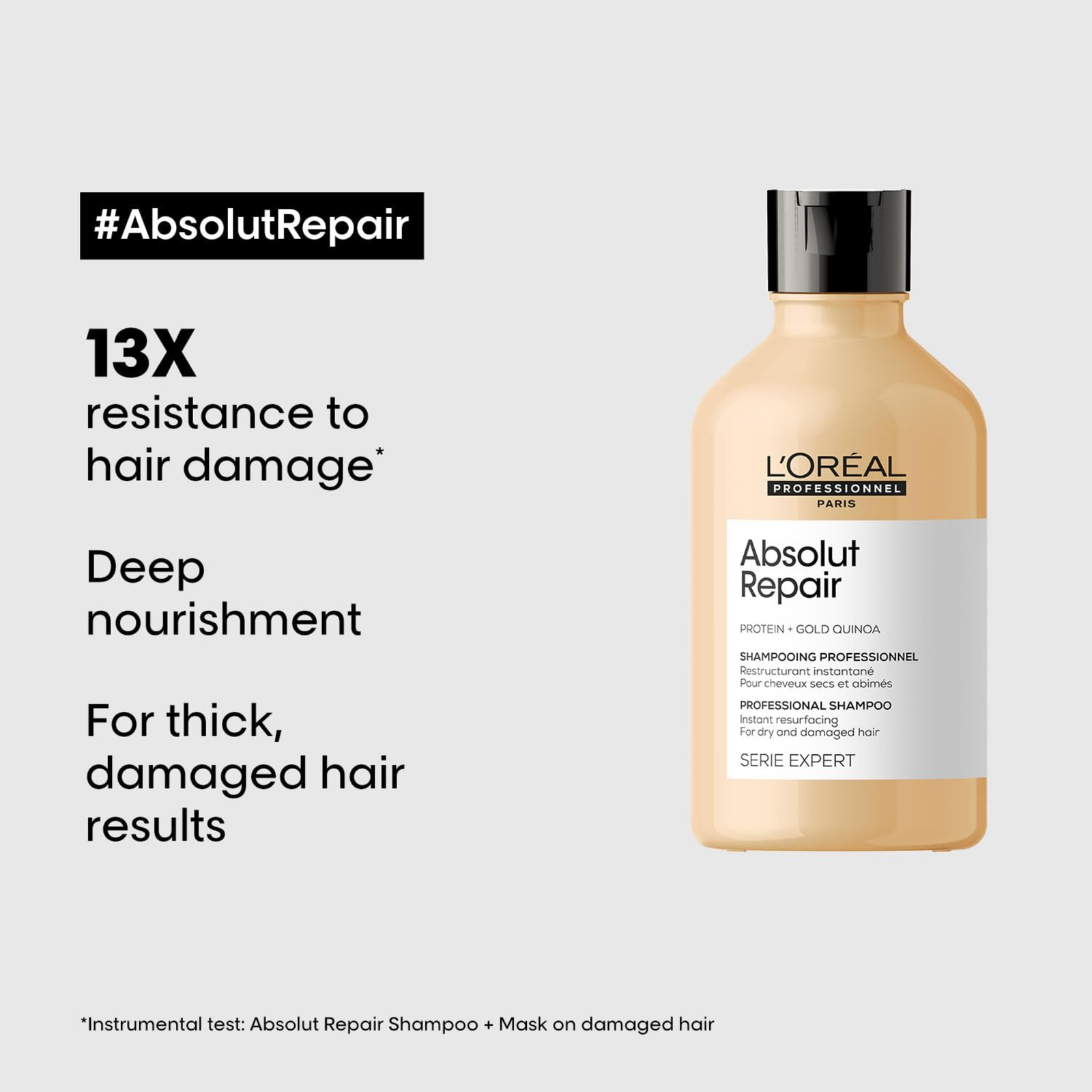 L'Oréal Professionnel Absolut Repair Shampoo 300ml - Image 2