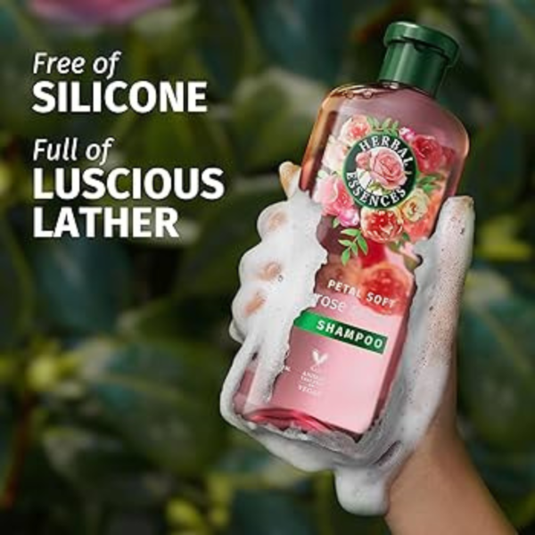 Herbal Essences Petal Soft Rose Scent Shampoo 350ml - Image 3