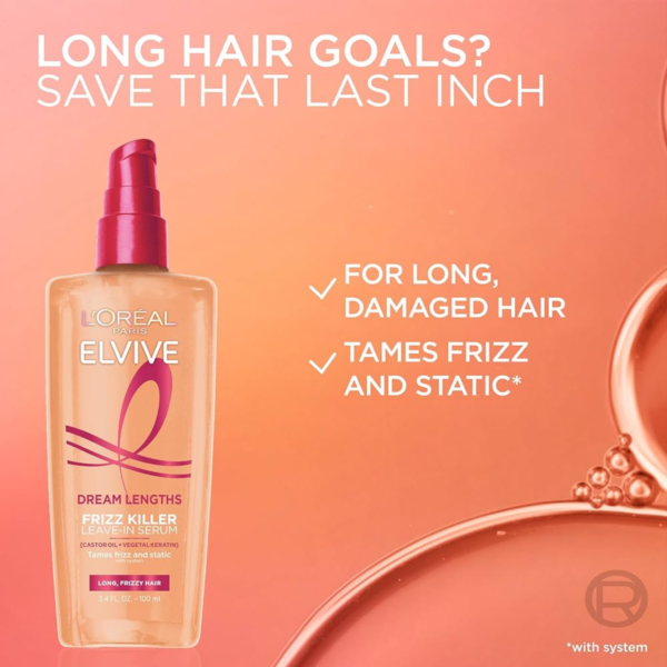 L'Oreal Paris Elvive Dream Lengths Frizz Killer Serum 100ml - Image 3