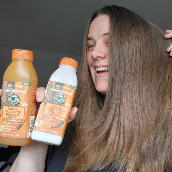 Garnier Ultimate Blends Repairing Hair Food Papaya Shampoo For Damaged Hair 350ml - Image 4