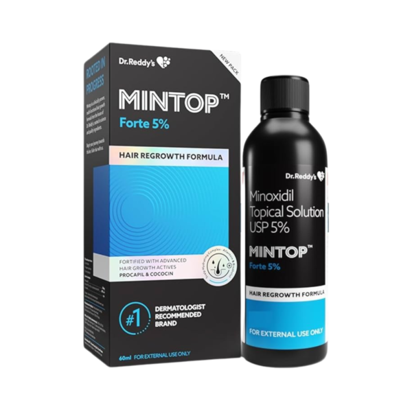 Dr. Reddy’s Mintop Forte 5% Minoxidil Solution 60ml – Trusted Hair Regrowth Treatment for Men - Image 4
