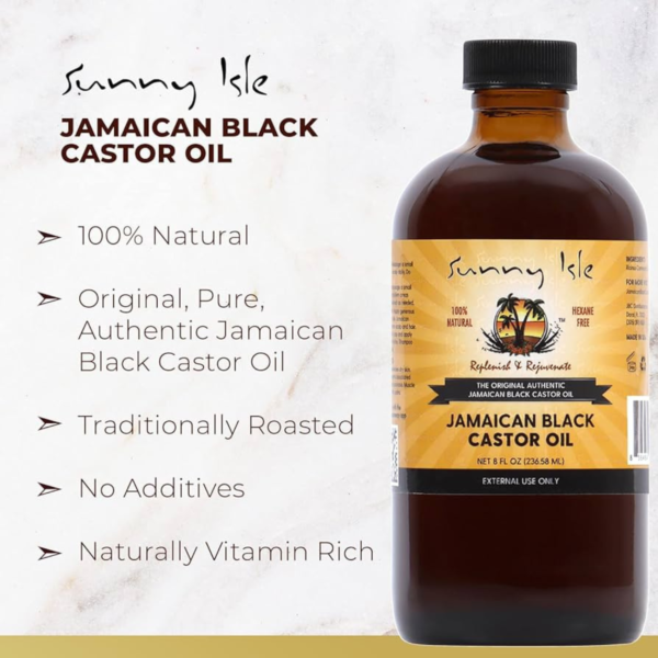 Sunny Isle Jamaican Black Castor Oil 6FL oz , 177ml - Image 2