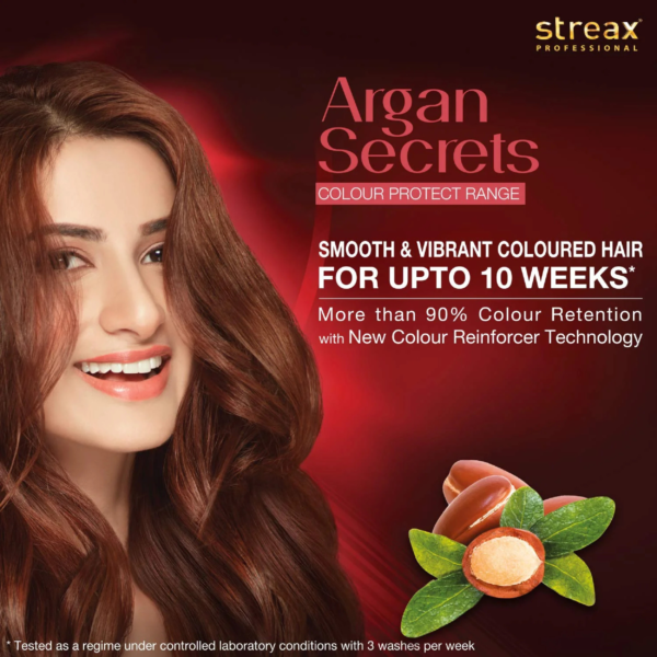 Streax Professional Argan Secrets Colour Protect Hair Serum for Women 100ml - Image 2