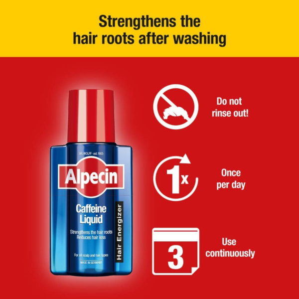 Alpecin After Shampoo Caffeine Liquid 200ml - Image 2