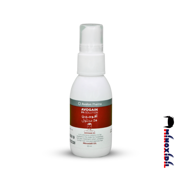 Avogain 5% Minoxidil Solution 50ml – Effective Hair Regrowth Treatment for Men