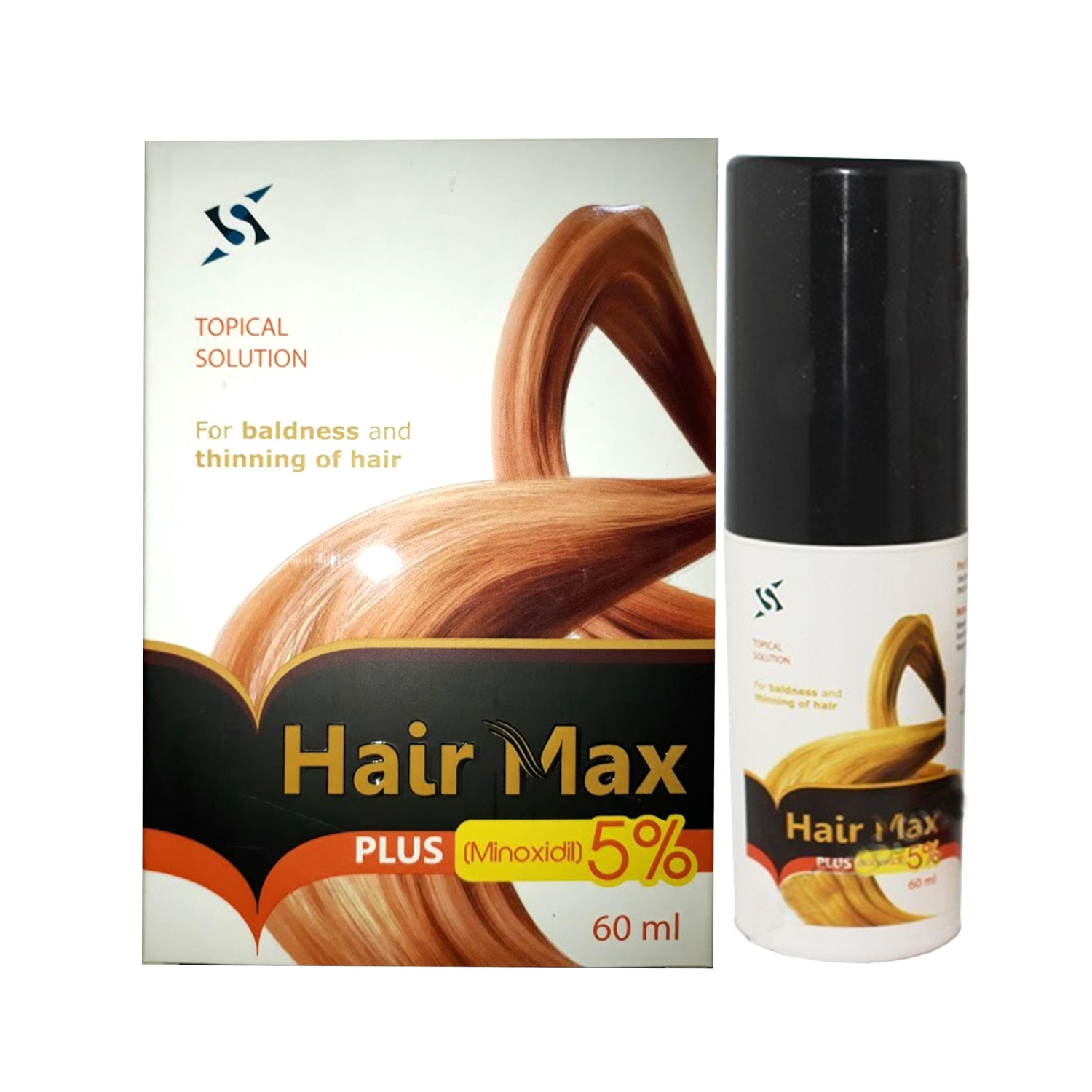 Hair Max Plus 5% Minoxidil Solution 60ml – Effective Hair Regrowth Treatment for Men - Image 4
