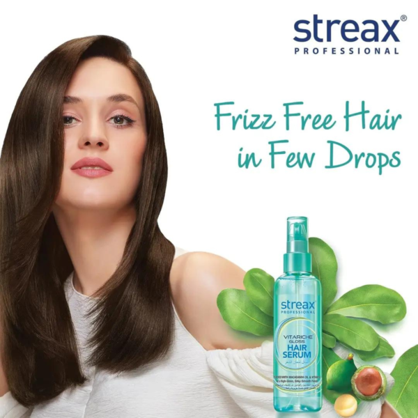 Streax Professional Vitariche Gloss Hair Serum 45ml - Image 3
