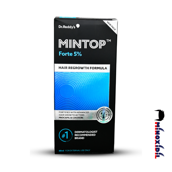 Dr. Reddy’s Mintop Forte 5% Minoxidil Solution 60ml – Trusted Hair Regrowth Treatment for Men