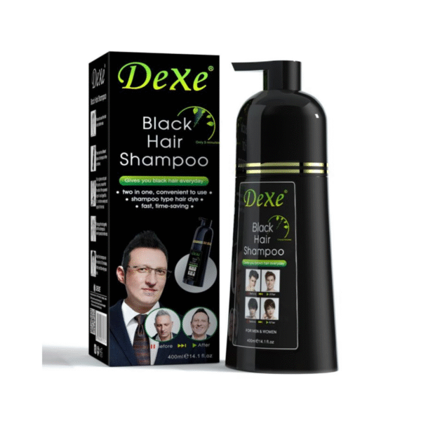 Dexe Black Hair Shampoo 400ml | Instant Black Color & Natural Shine (Copy)